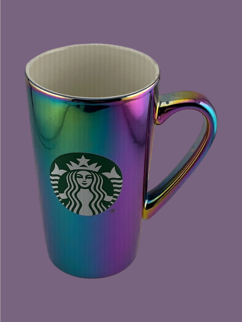 Starbucks Coffee Mug 2022 Iridescent Coffee Mug 16 OZ  6" Tall